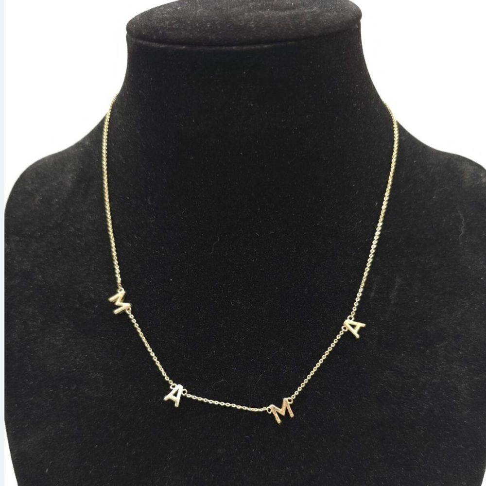 Benevolence LA MAMA Necklace Gold Tone 16+2 inch